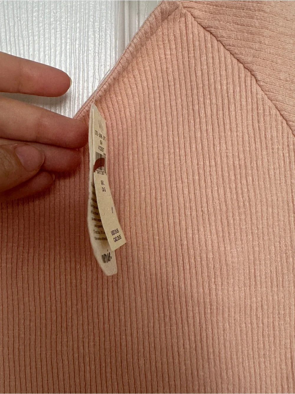 aerie Ribbed Cap Sleeve Top in Pale Peach